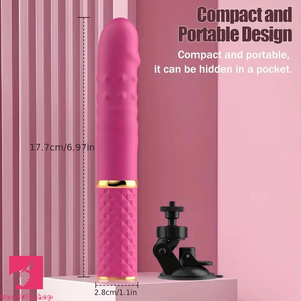 6.97in Small Size Automatic Vibrating Thrusting G Spot Dildo Machine