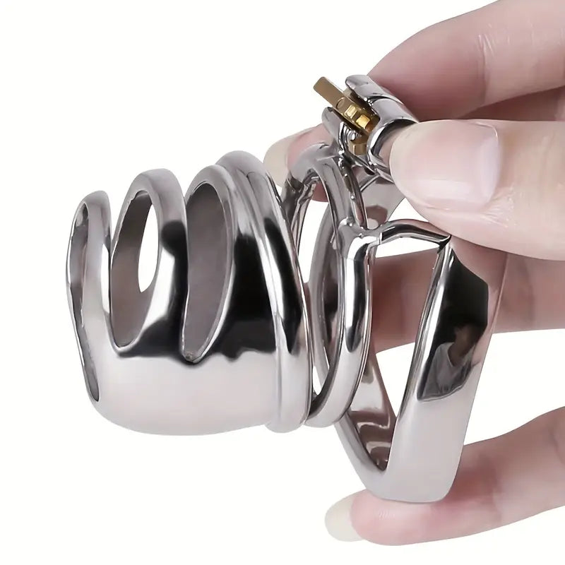 Metal Male Chastity Cage With Key Adult BDSM Toy For Adult Men Sex Toy