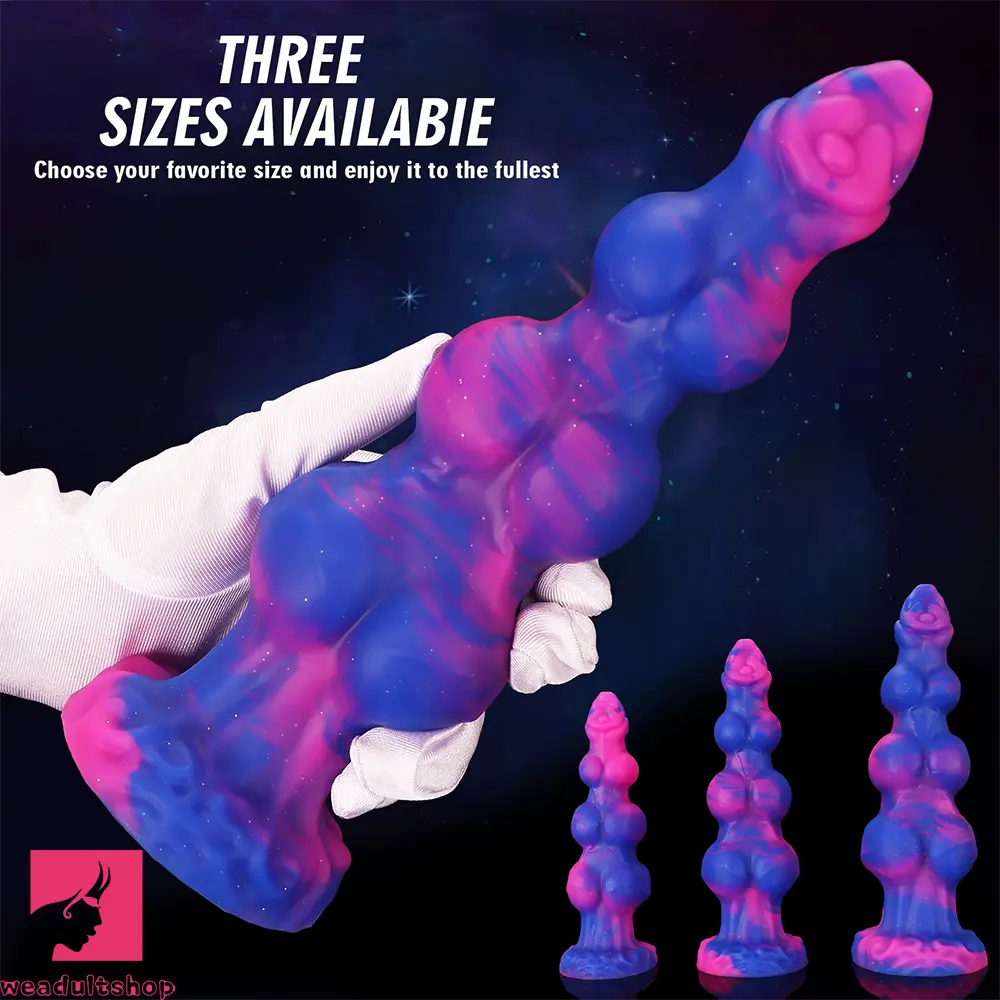 7.48in 8.66in 10.43in Monster Knot Silicone Fantasy Dildo G-spot Odd Cock