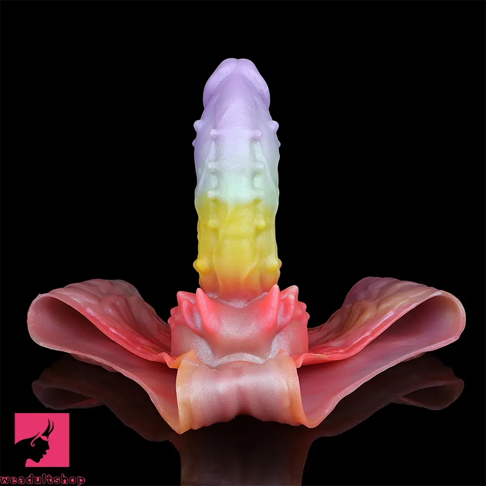 9.37in Spiked Odd Monster Strap on Dildo Silicone Soft Hollow Cock Dildo