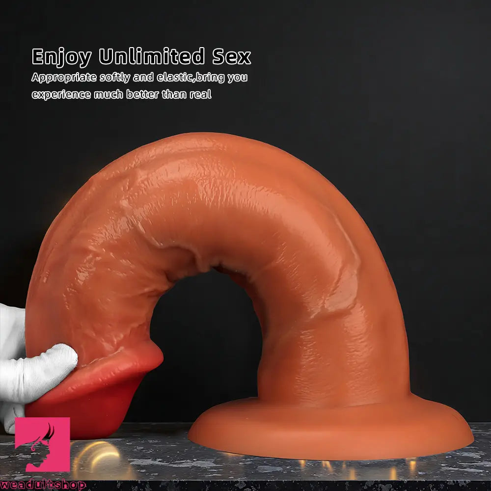 8.85in 11.02in 12.59in Eggless Extra Large Silicone Soft Big Dildo Cock