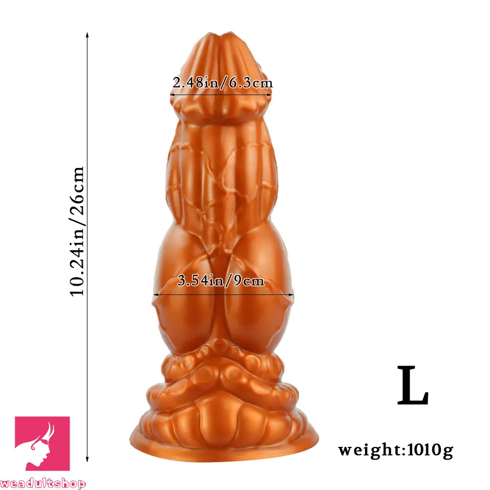 10.24in Fantasy Knot Silicone Big Dildo Comprehensive Dilator Prostate Cock