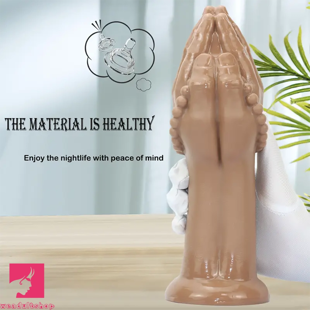 7.08in 10.43in 13.18in Extra Large PVC Bergamot Thick Fist Hand Cock Dildo