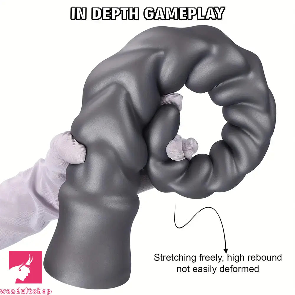 13.77in 15.74in 17.71in 19.68in Long Screw Anal Whip Huge Clit Soft Dildo