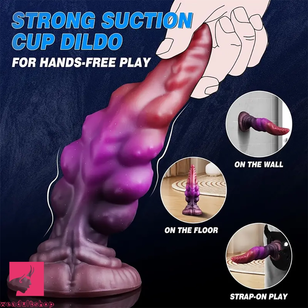8in Soft Silicone Realistic Dildo Monster Anal Plug Sex Toy G Spot Dilator