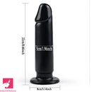 8.66in Big Black PVC Dildo Penis Big Suction Cup Adult Clitoral Stimulator