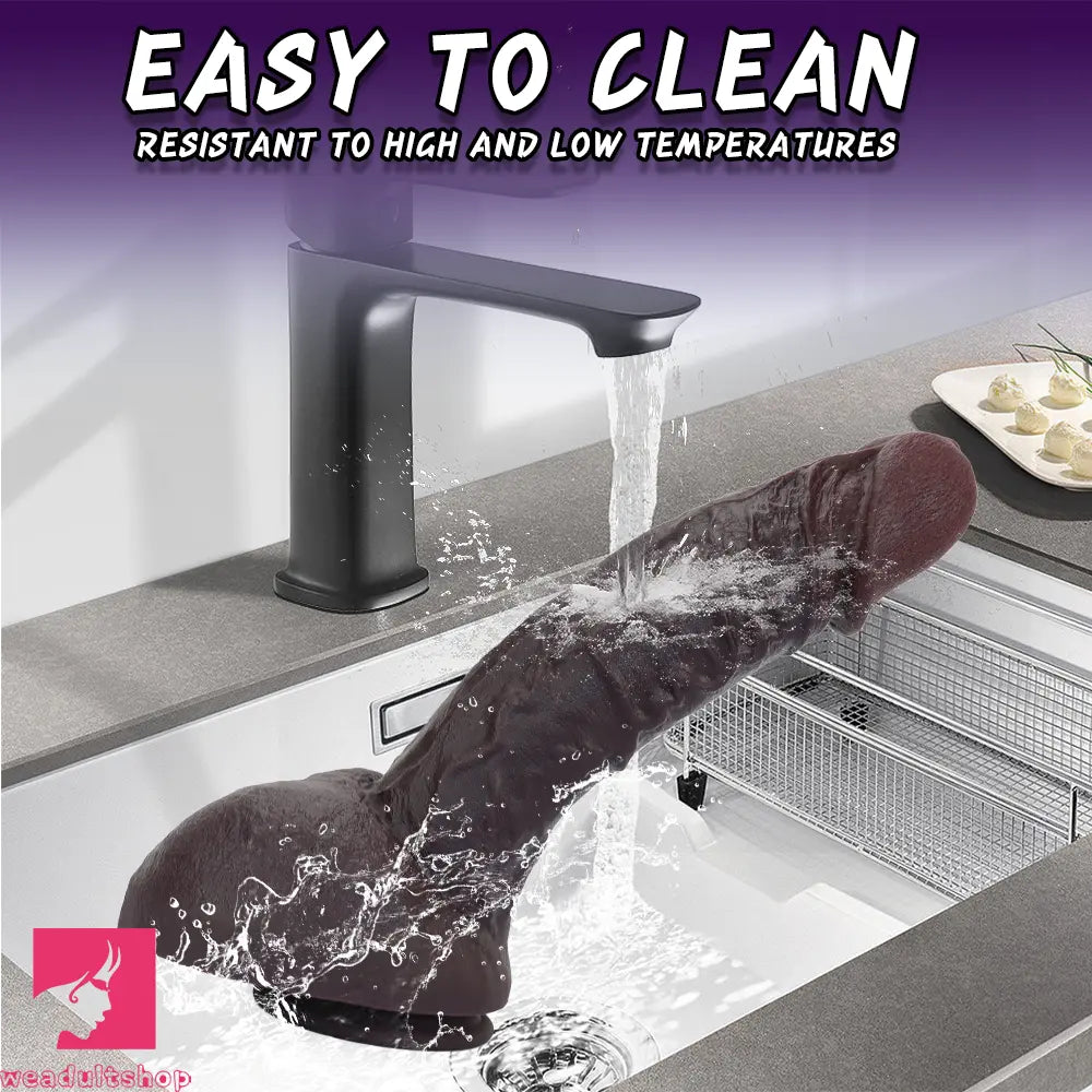 12.6in Big Glans Silicone Soft Huge Thick Dildo Alternative Pleasure Dildo