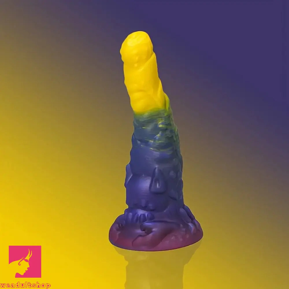 7.67in 8.85in Monster Creature Silicone Soft Dildo For G Spot Masturbator