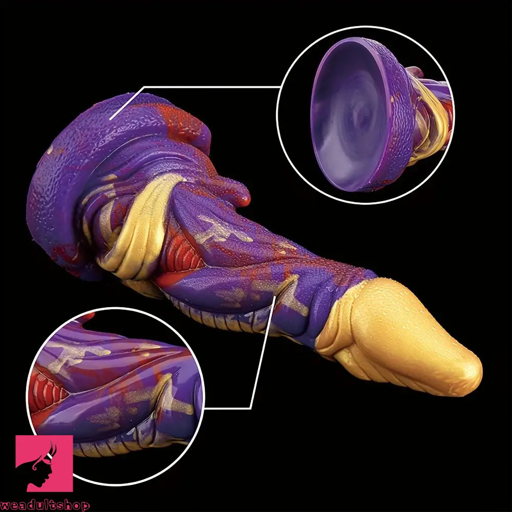 8.03in Realistic Silicone Monster Fantasy Cock Big Dildo For Clit Beginner