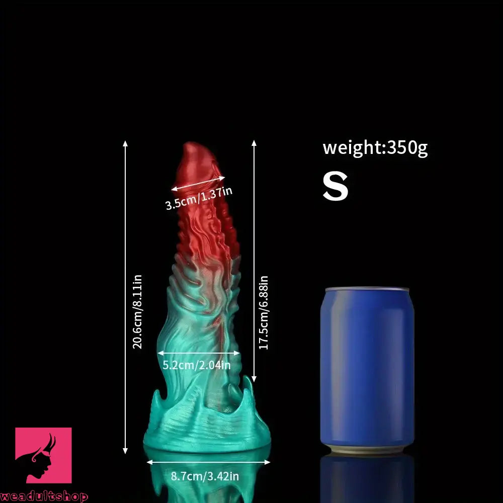 8.26in 9.25in 11.41in Alien-Shaped Silicone Adult Sex Fantasy Monster Dildo