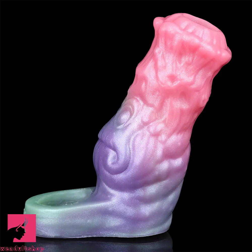 4.96in Silicone Soft Cock Fantasy Hollow Dildo Sleeve Cock Extension