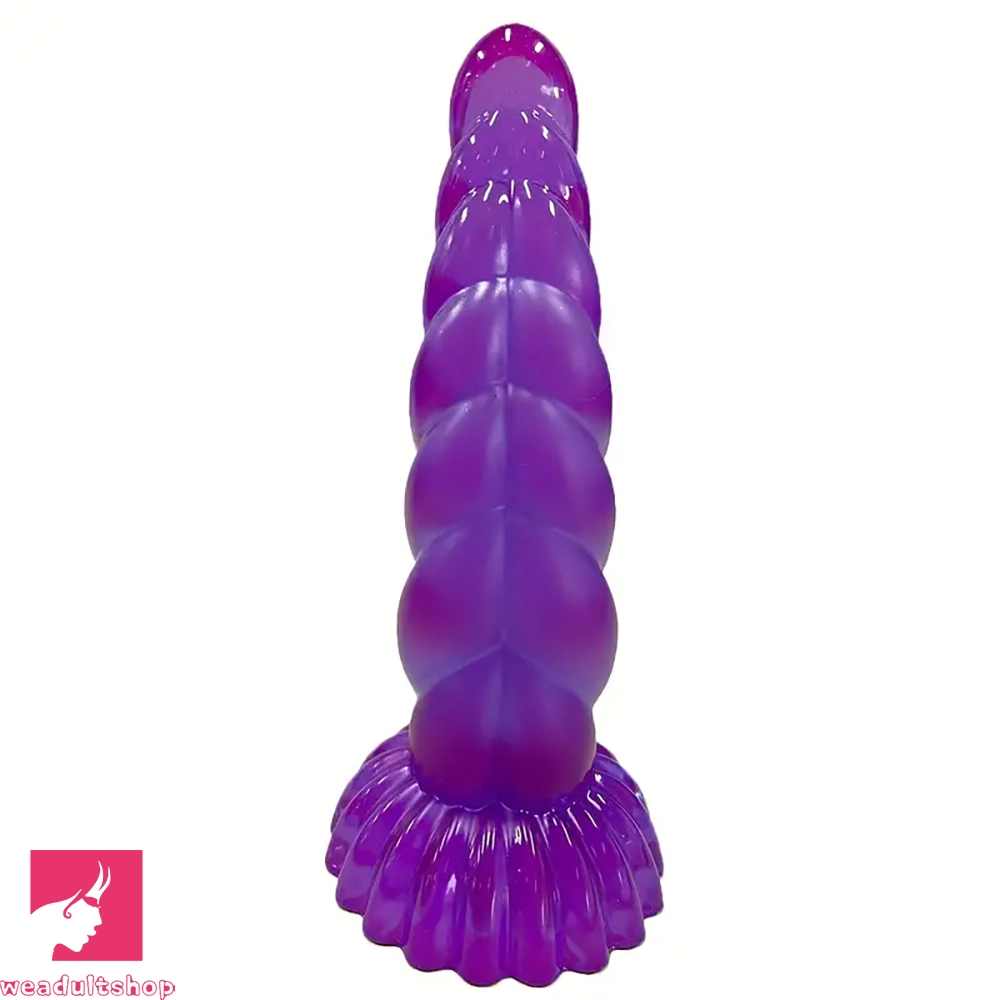 5.4in 8.66in Fantasy Purple Jelly Dildo Powerful Suction Cup Penis Toy