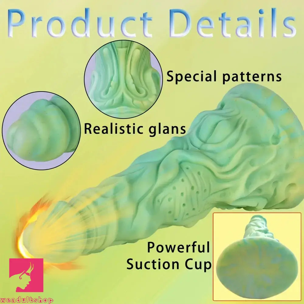 8.66in Dreamy Monster Creature Thick Alien Cock Suction Cup Silicone Dildo
