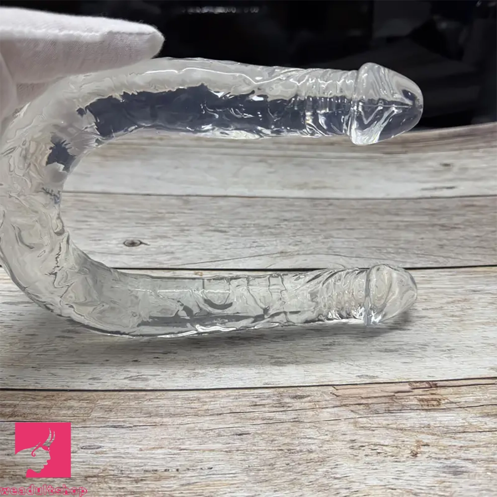 17.32in Long Dual Head Simulated Penis Dildo For G-Spot Cock Stimulation