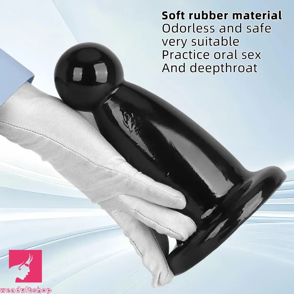 5.7in 7.87in Black PVC Thick Butt Plug Dildo For Women Sexual Adult Cock