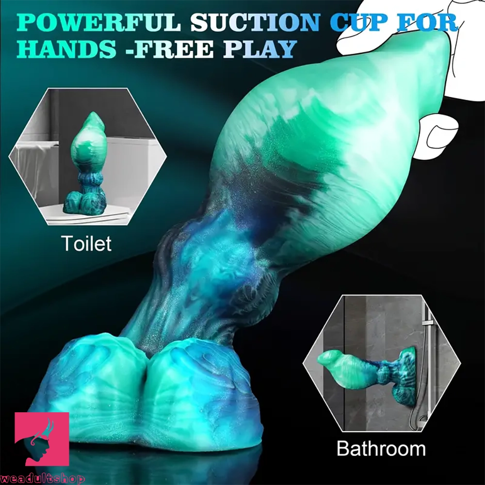 6.3in Belly Fantasy Silicone Realistic Fat Dildo For Anal Play Cock Sex Toy