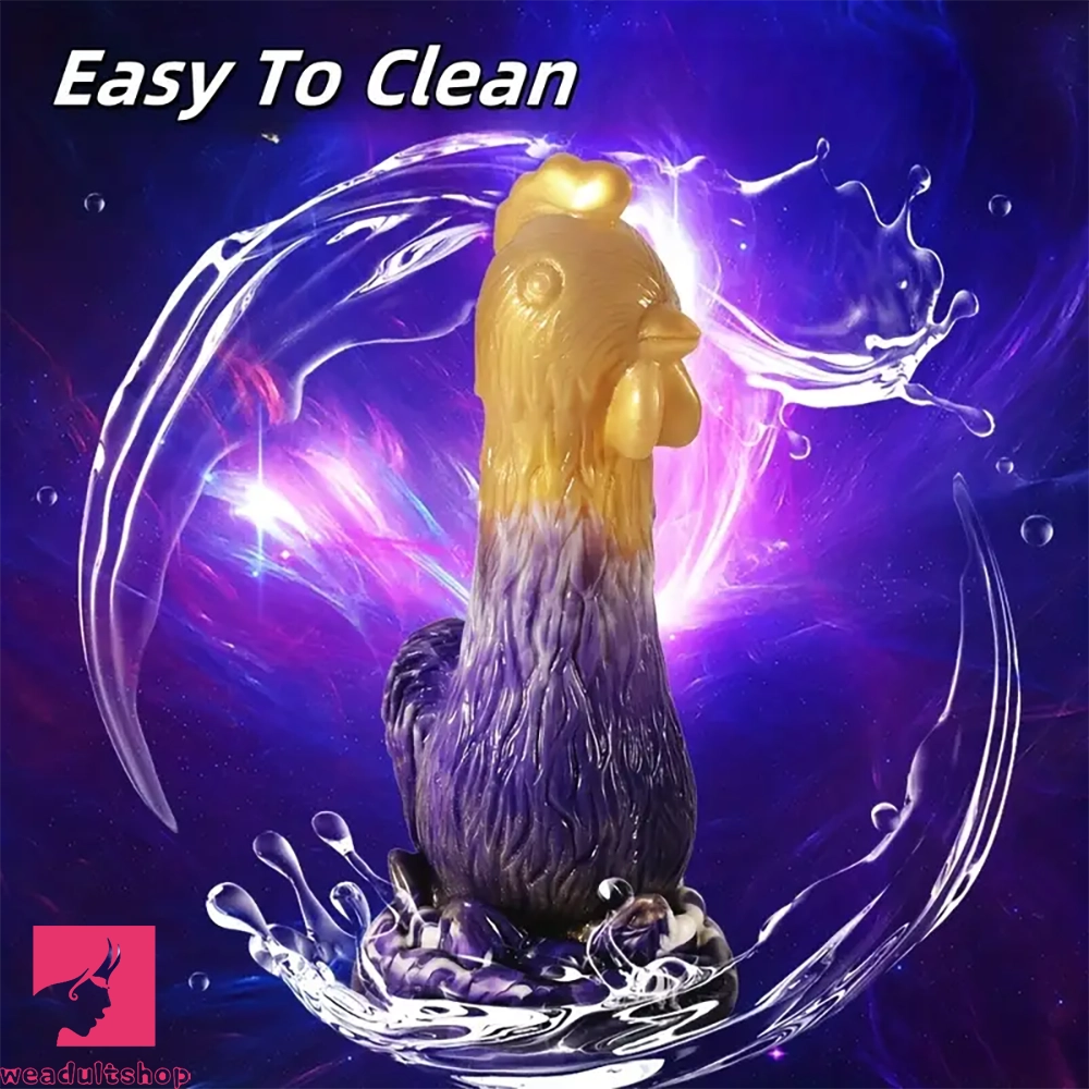 7.87in Exotic Thick Rooster Chicken Silicone Dildo Penis Couple Gift Sex Toy