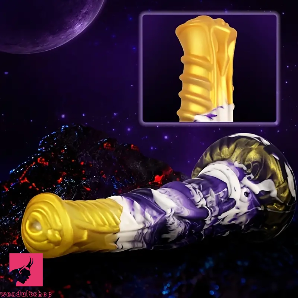 8.27in Novel Strange Shaped Simulated Prostate Odd Silicone Soft Dildo
