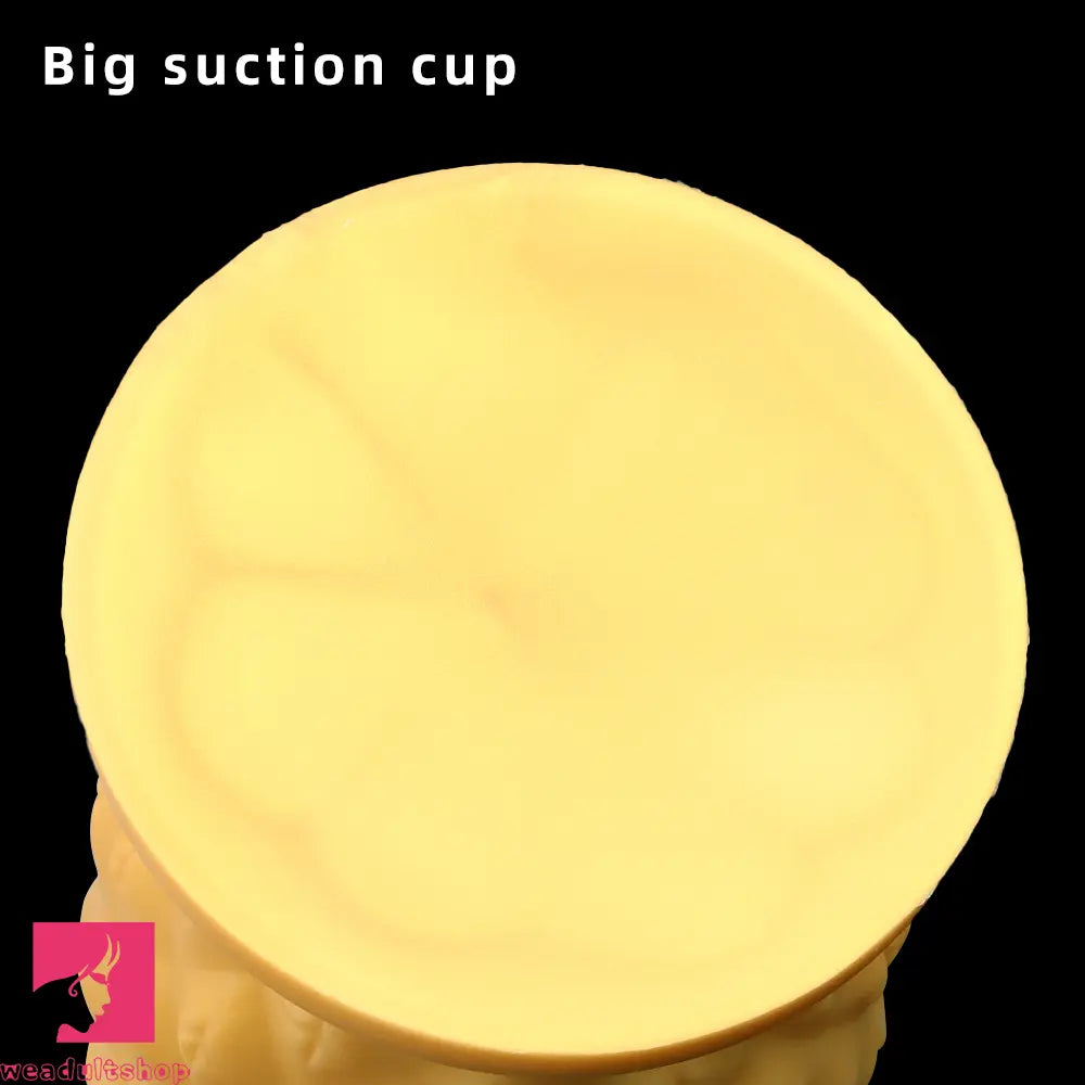 8.26in 10.03in 11.81in Gold Silicone Pineapple Giant Cock Anal Plug Dildo
