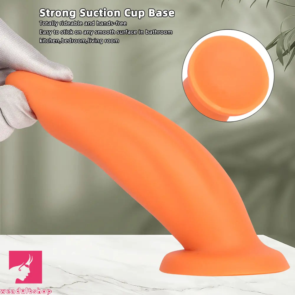 7.67in Liquid Silicone Thick Soft Dolphin Animal Dildo For Cock Orgasm