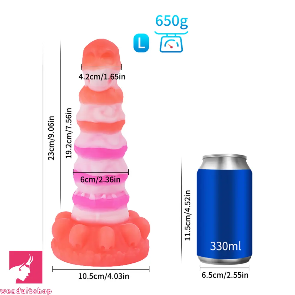 Silicone Realistic Fantasy Colorful Monster Soft Cock Dildo For Men Sex