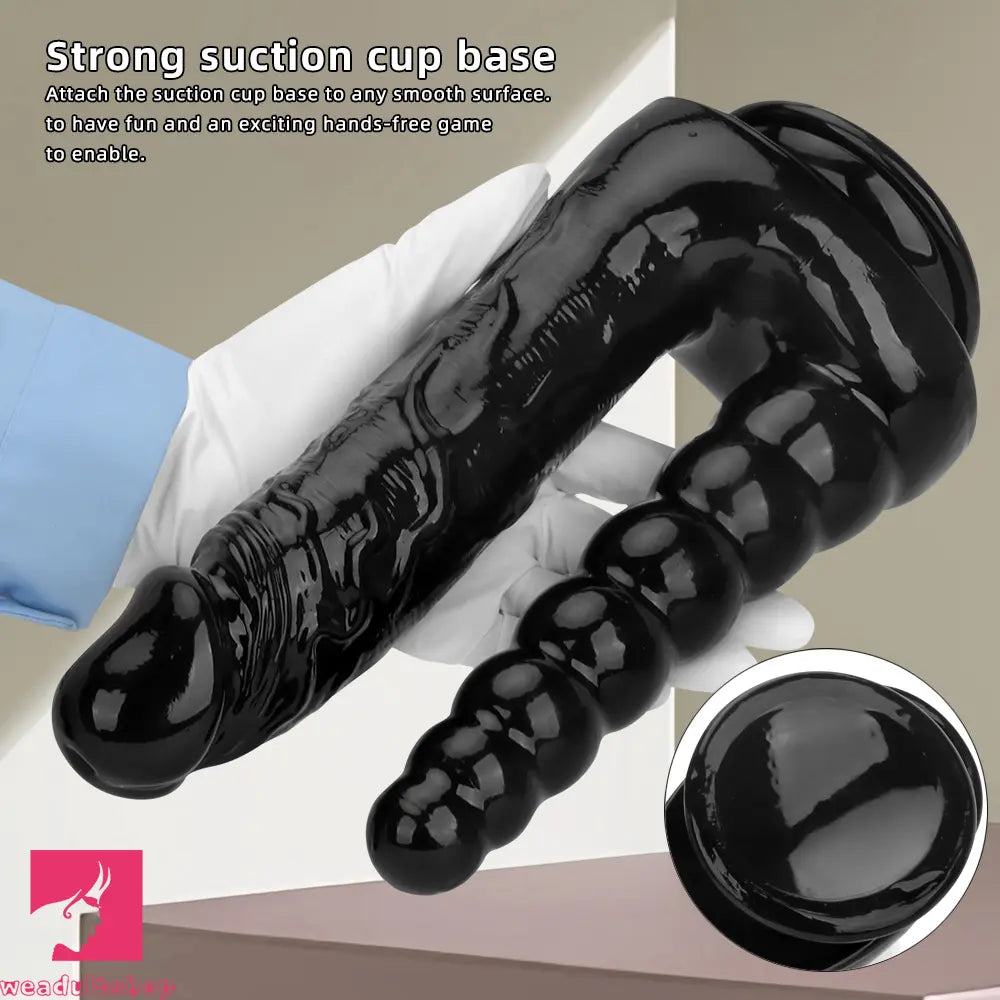 7.87in 10.43in PVC Double Headed Dildo Masturbator With Simulated Toy