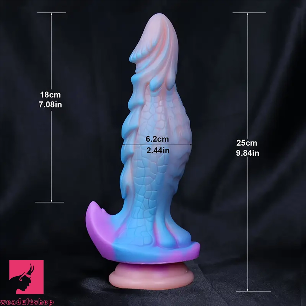 9.84in Soft Silicone Adult Sex Toy Big Dildo Monster Anal Plug Prostate Toy