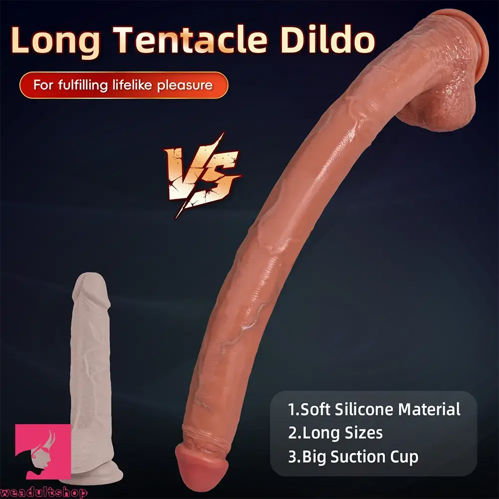 17.7in 22.6in Super Long Huge Dildo Long Soft Penis Adult Couple Love Toy