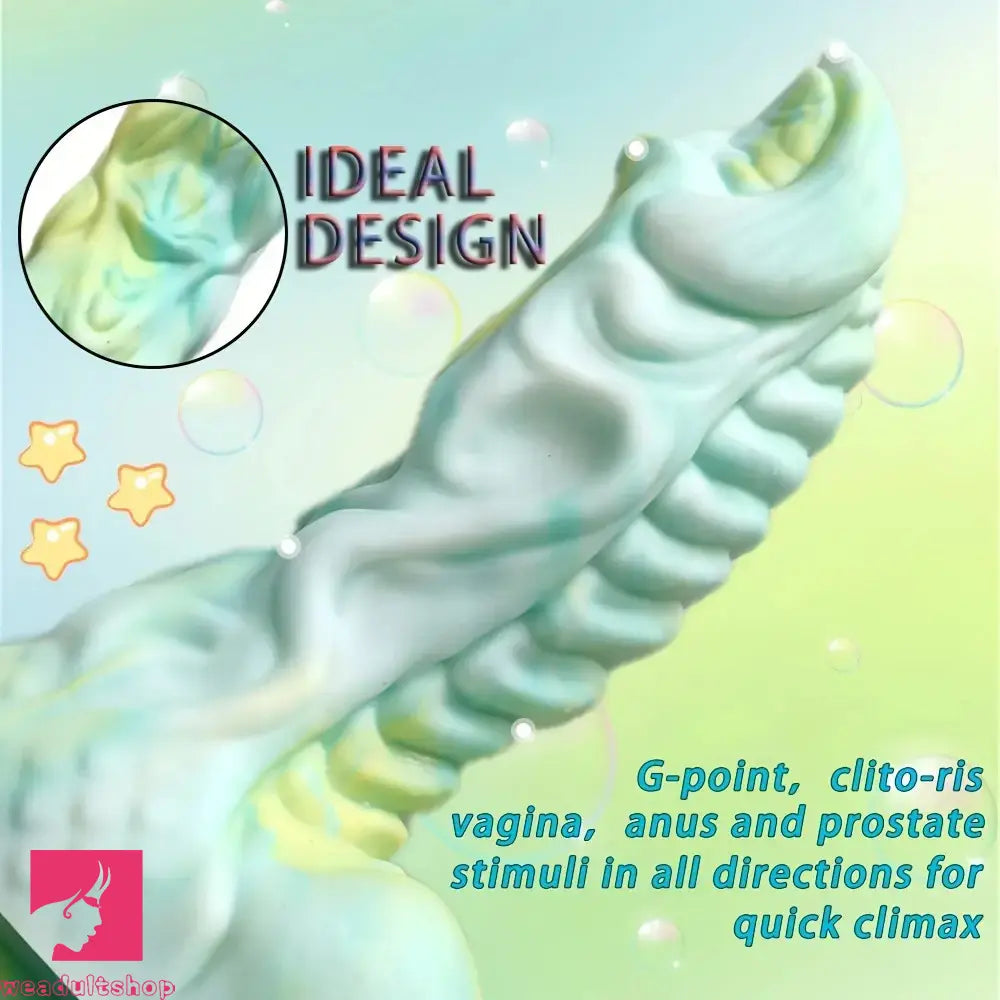 9.06in Fantasy Dragon Dildo Silicone Thick Large Dildo With Suction Cup