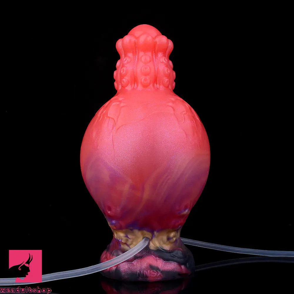 5.91in Fantasy Weird Silicone Soft Inflatable Spraying Water Dildo For Sex