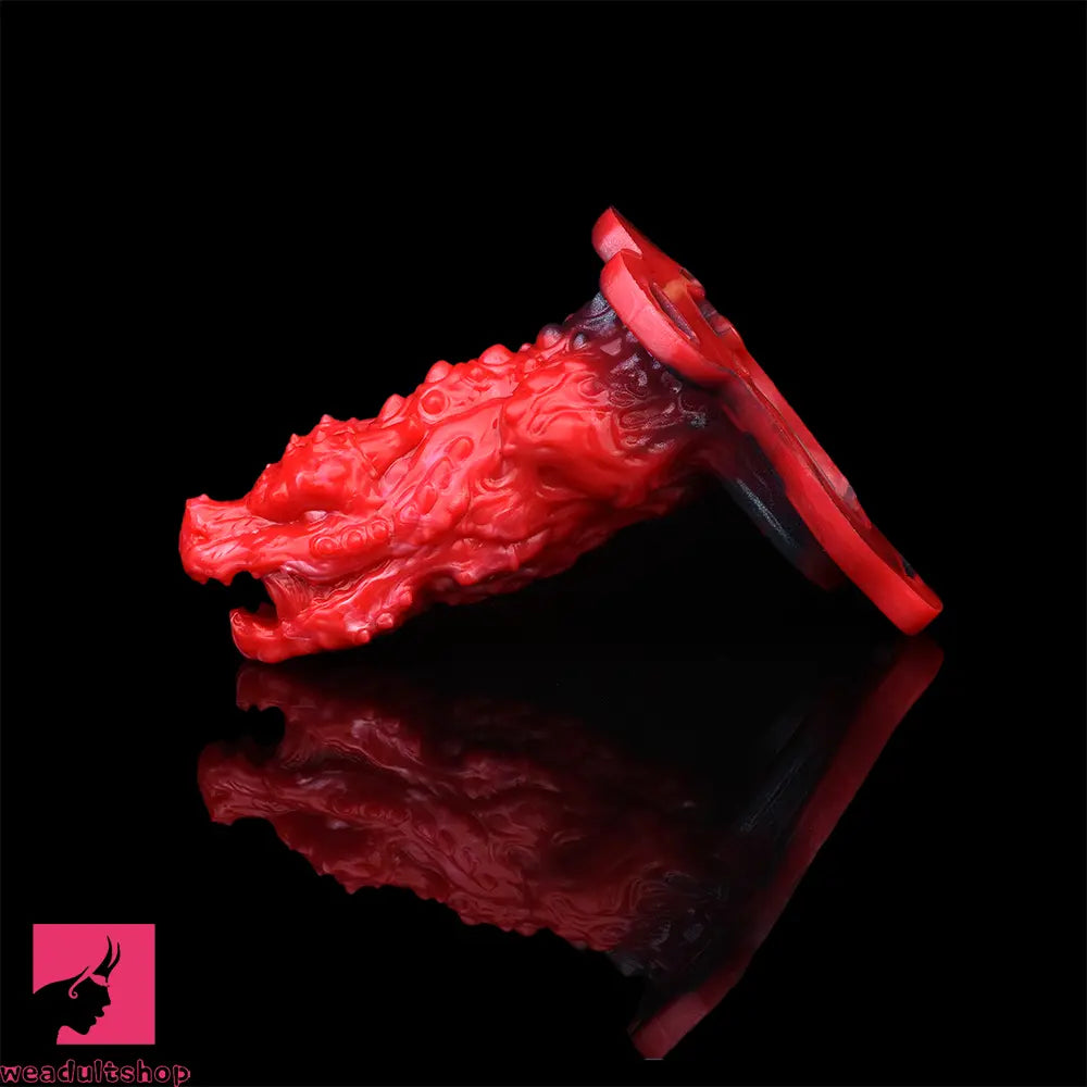 5.62in Hollow Dildo Built-in Keel Vibration Remote Strapon Animal Penis Sleeve