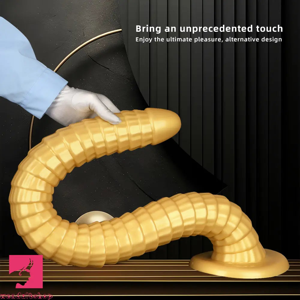 31.5in Golden Silicone Soft Huge Long Masturbator For Women Cock Dildo