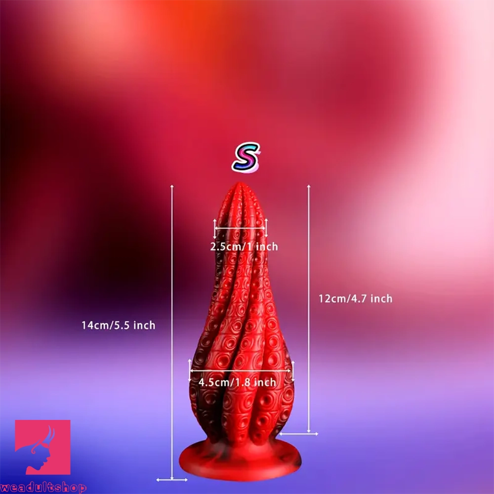 5.5in 7.3in 8.7in 10.7in Durable Build Soft Tentacle Silicone G Spot Dildo