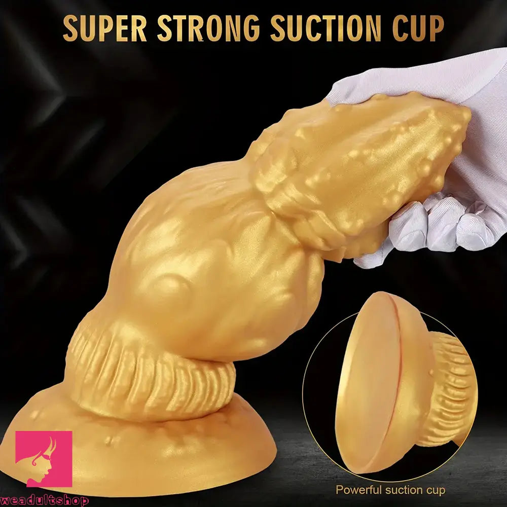 7.87in 9.05in 10.23in 11.41in Golden Gourd Sharp Pointed Large Fat Dildo