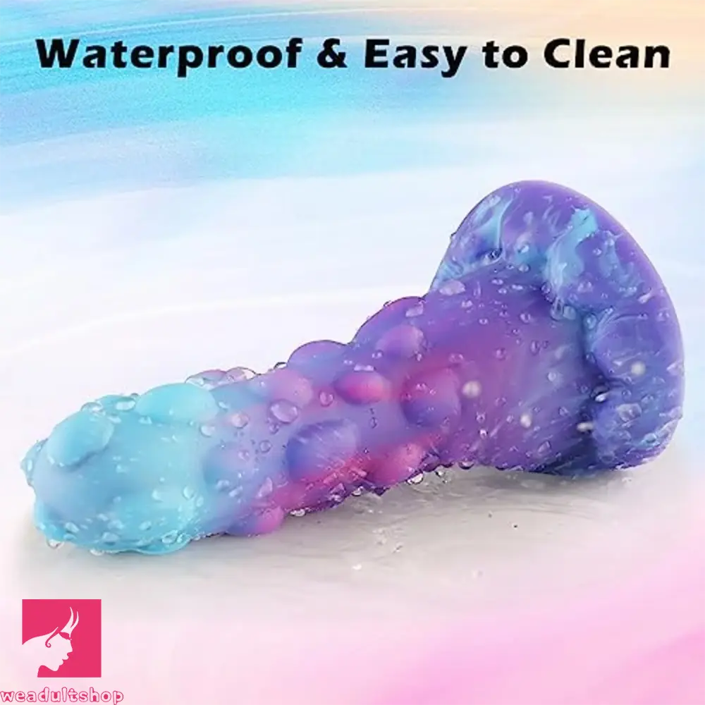 5.7in Spiked Monster Fantasy Beginner Soft Silicone Knot Dildo For Clit