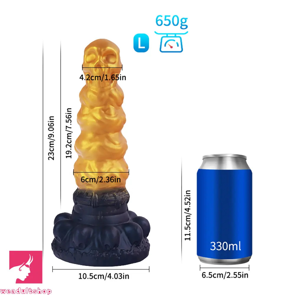Liquid Silicone Fantasy Creature Cock Dildo Anal Plug Prostate Clit Massager