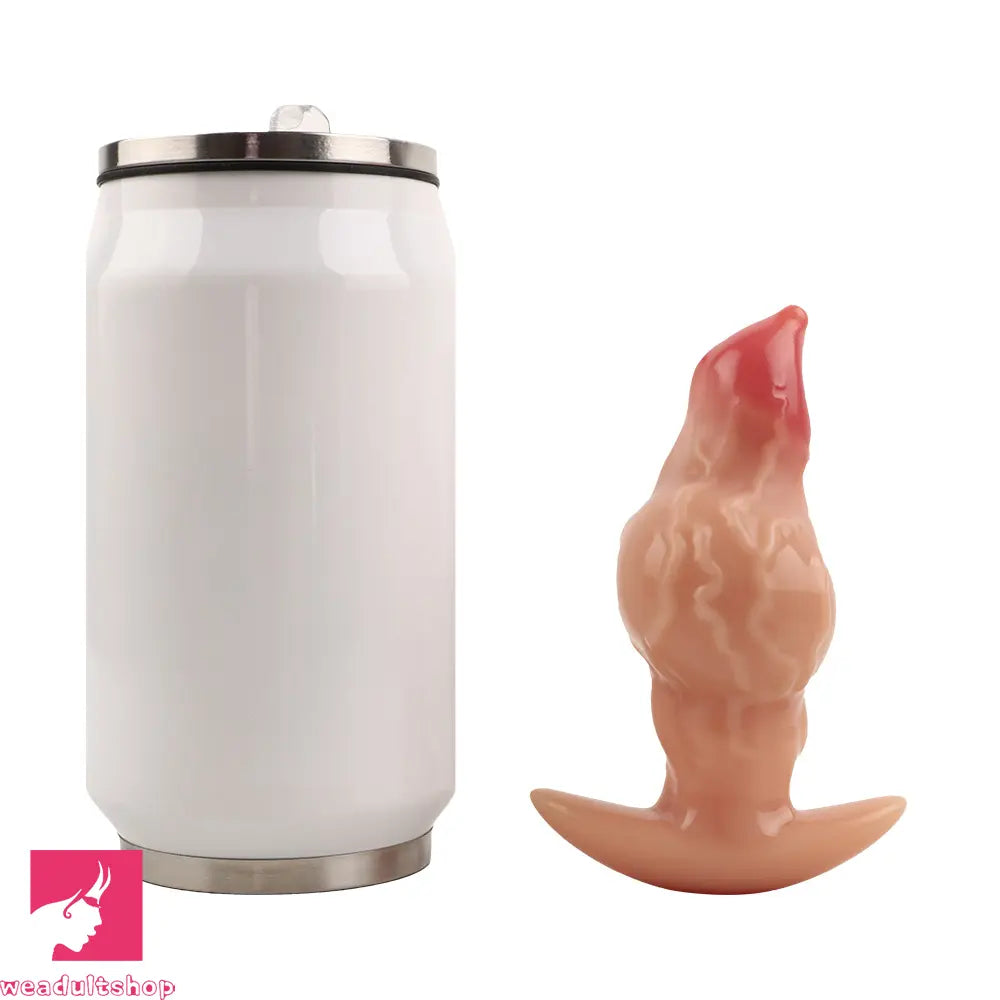 4.48in Fox Tail Wear Anchor Fantasy Dildo Butt Plug For BDSM Role Sex