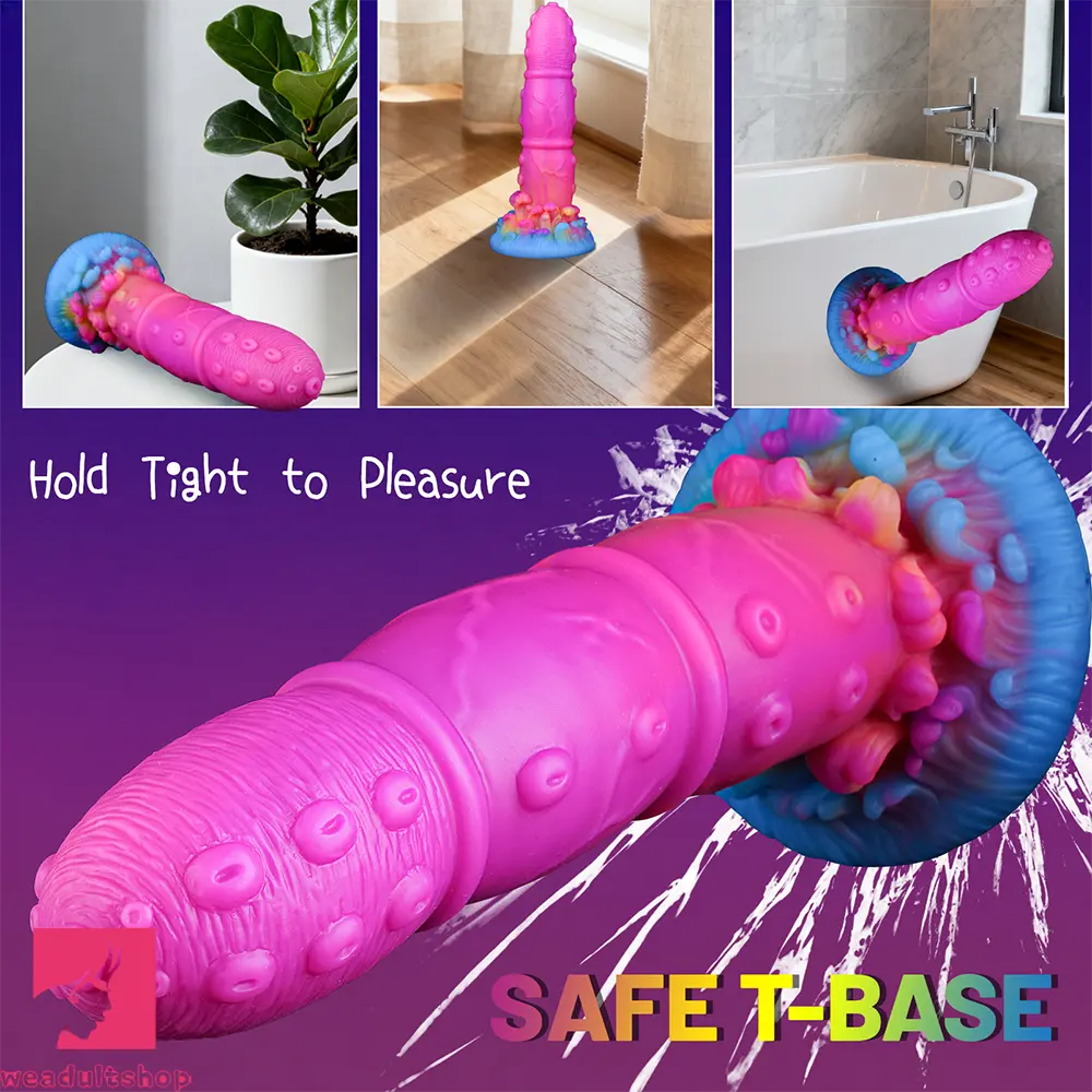 7.68in Liquid Silicone Soft Fantasy Odd Dildo For Women Vaginal Cock