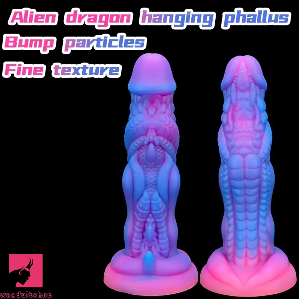 7.87in Alien Dragon Silicone Monster Penis Soft Dildo With Suction Cup