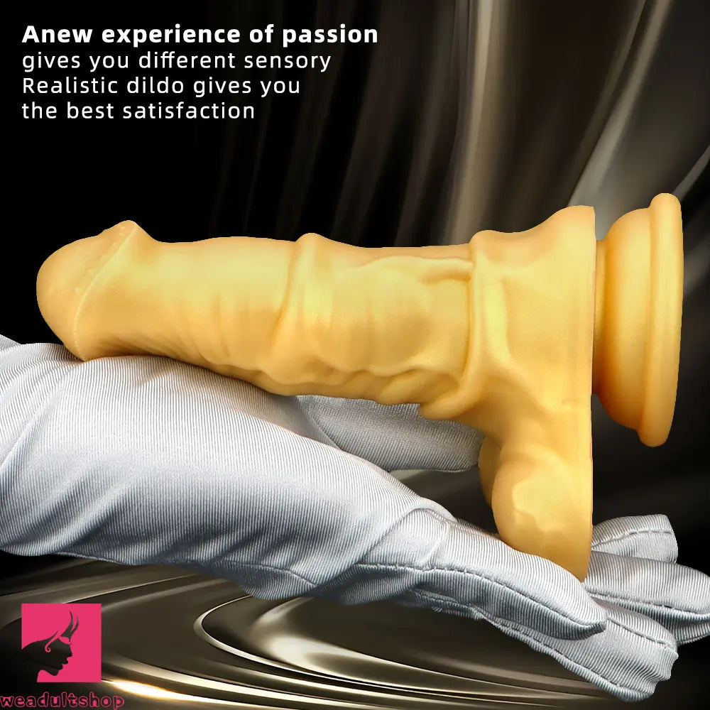 6.3in Small Horse Penis Orgasm Masturbator Silicone Soft Female Dildo