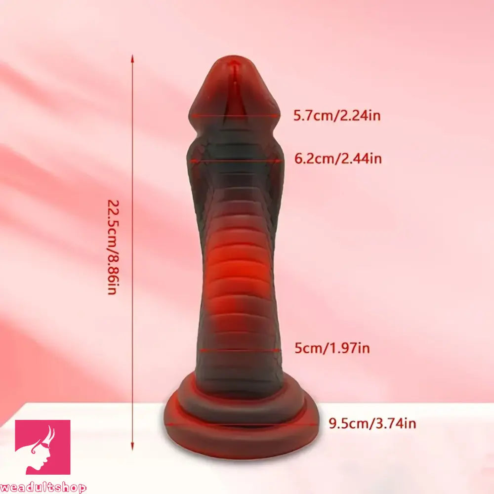 8.86in Realistic Monster Snake Dildo Silicone Sex Toy For Clitoris Stimulation