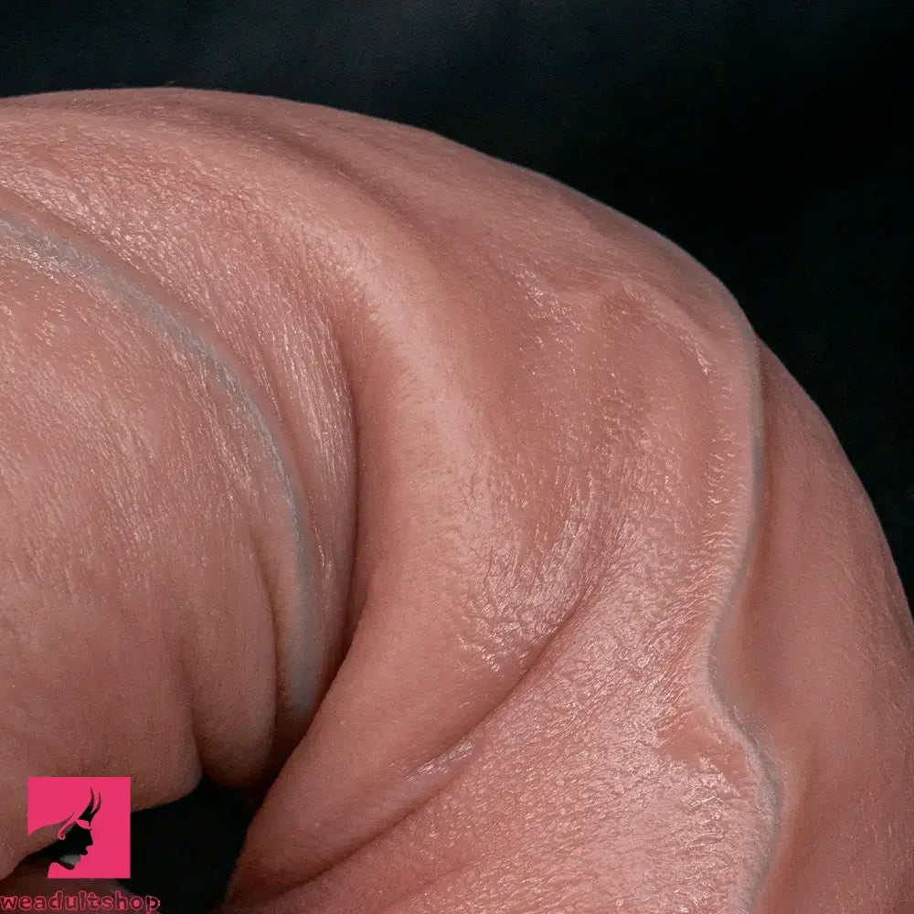 8.66in 10.03in Dual Layer Silicone Soft Strap on Dildo Masturbation Toy
