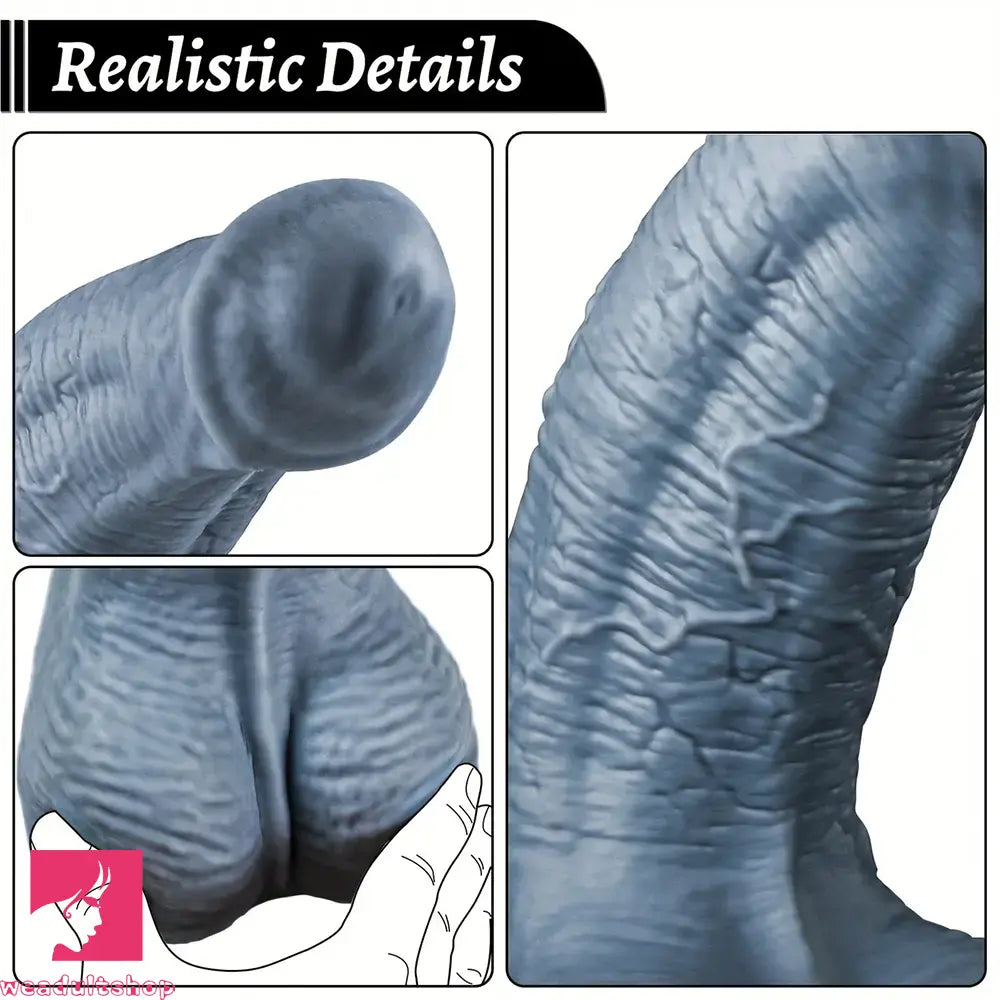 11in Fantasy Silicone Soft Dual Density Dildo Stimulator Heavyweight Cock