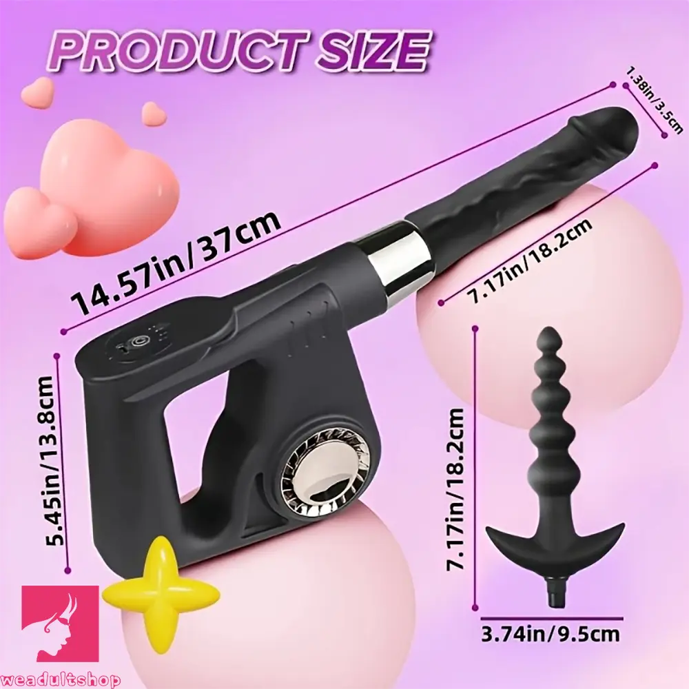 14.57in Handheld Dildo Fuck Machine Gun Vibrator For Women Men Couples