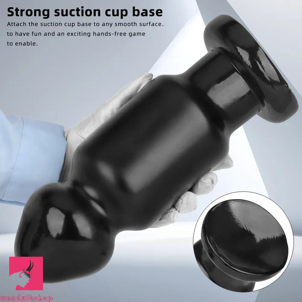 7.87in 11.22in Big Black Large PVC Anal Plug Dildo For Anal Expansion Love