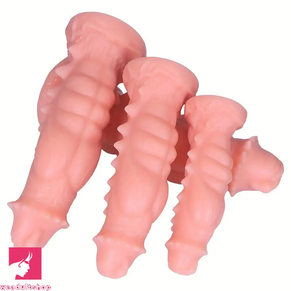 7.48in 9.37in 11.41in 13.38in Spiked Monster PVC Huge Dildo For Clit