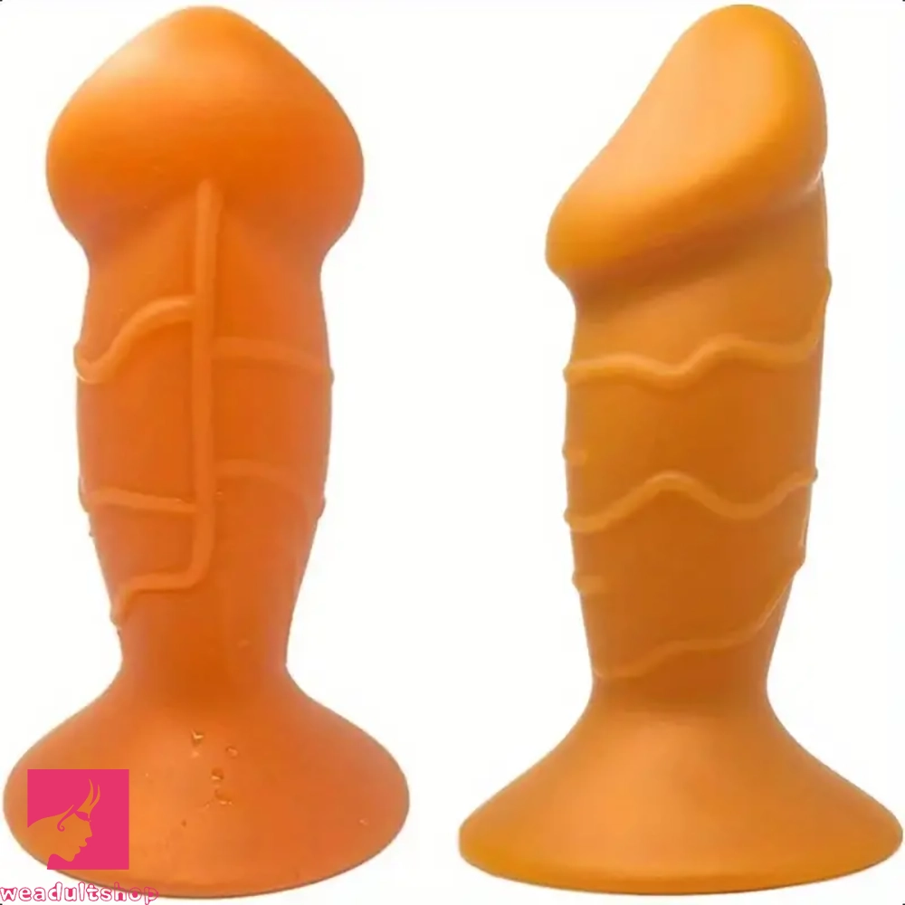 5.31in 5.91in 6.69in 7.48in Dildo Butt Plug Trainer Liquid Silicone Cock Anal Plug