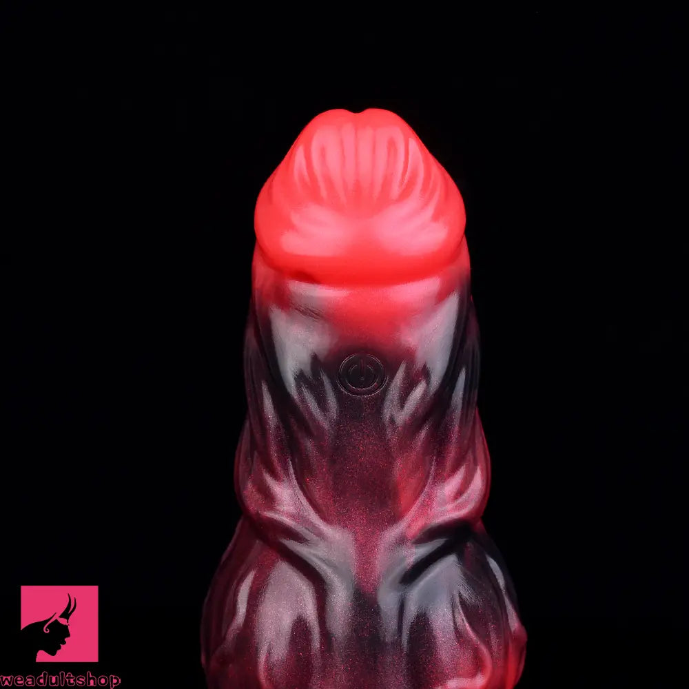 5.91in Silicone Dog Cock Sleeve Knot Dildo Vibrating Dildo With Cock Ring