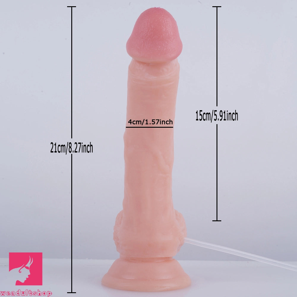 8.27in Ejaculating Dildo With Strong Suction Cup Sex Toy Anus Expander