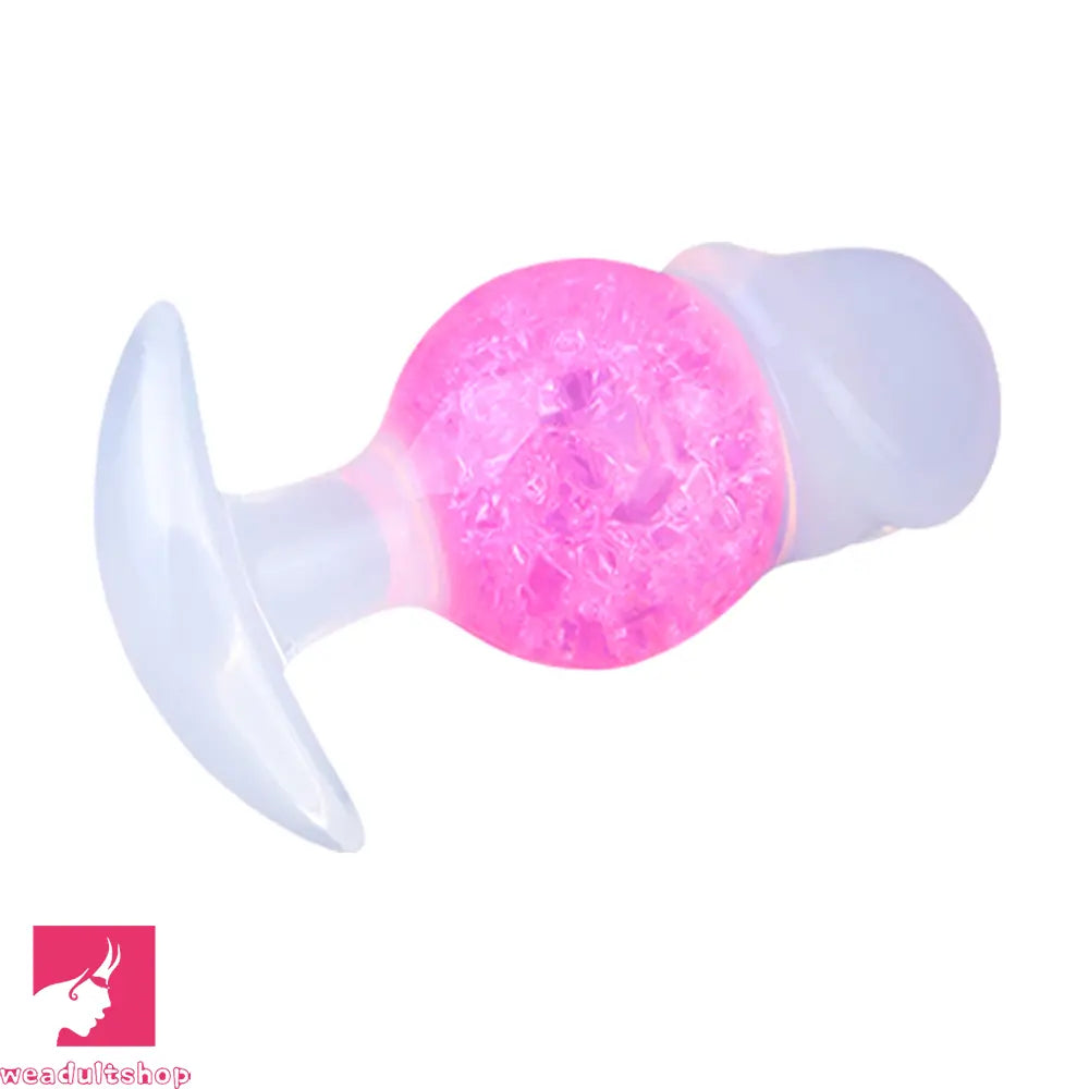 4.96in Luminous Silicone Anal Beads Dildo Anal Sex Toy For Adult Cock